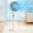 🔥 White, variant on Viflosae Rechargeable Fan Portable Ventilador Portatil Home Fan - Floor Desk and Stand Fan with Strong Wind Low Noise - USB Charge Outdoor Use 3 - Speed 3 - Concave Blades