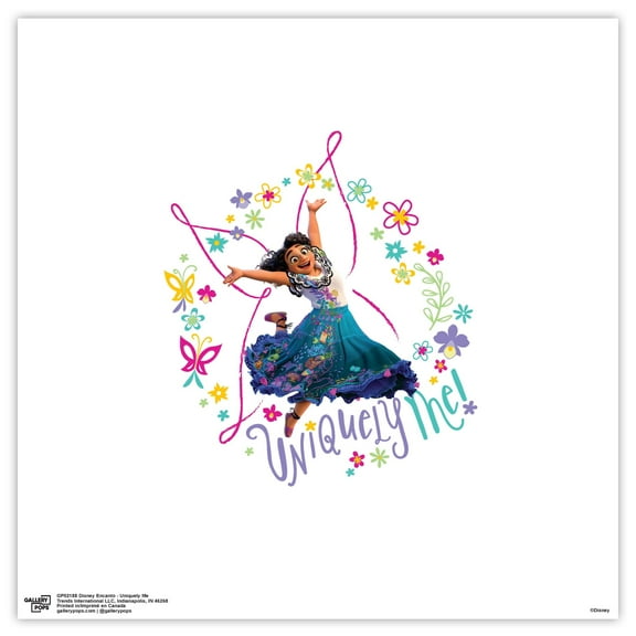 Gallery Pops Disney Encanto - Uniquely Me Wall Art, Unframed Version, 12" x 12"