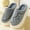 Gray, variant on XIAOFFENN Comfort Coral Fleece Memory Foam Slippers Fuzzy Plush Lining Slip-on Clog House Shoes for Indoor & Outdoor Use for Men Women