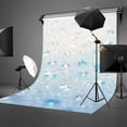 thumbnail image 2 of ABPHOTO Polyester 5x7ft Minimalist Backdrop Water Droplets Petals Light Background for Personal Party and Photography Studio Background Props, 2 of 5