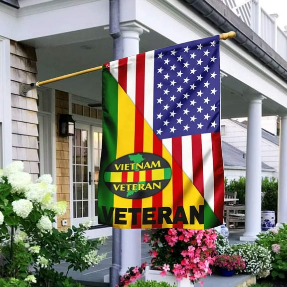 FLAGWIX Flags-Vietnam Veteran - American Flag TRL287F, House Flag (29.5" x 39.5")-USA House Garden Flags Premium Polyester-Decorative Outdoor Flags
