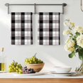 thumbnail image 3 of Black Grey Plaid Kitchen Towels Set of 1, Modern Abstract Ombre Gingham Checkered Absorbent Dish Towels for Kitchen, Microfiber Hand Towel, Quick Drying Tea Towel for Cleaning Decorative Dishcloths, 3 of 7