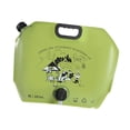thumbnail image 4 of Bolsa contenedora de agua plegable a prueba de fugas de 8L para acampar con tapón, soporte de almacenamiento, Verde, 4 of 9