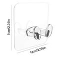 thumbnail image 3 of 10Pcs Transparent Strong Sticky Wall Hanging Nail-free Hook Kitchen Bathroom, 3 of 10