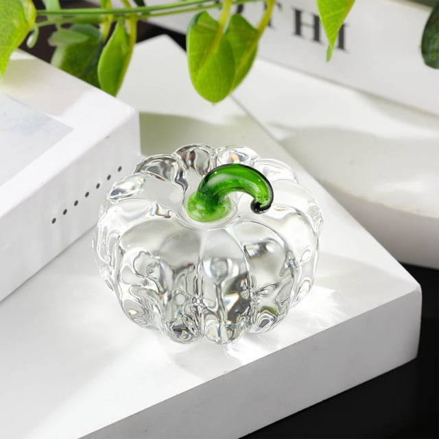 Calabaza de cristal, fruta artificial, cristalería, calabaza, artículo decorativo, artículo decorativo de cristal para el hogar, artículo decorativo de oficina, regalo navideño