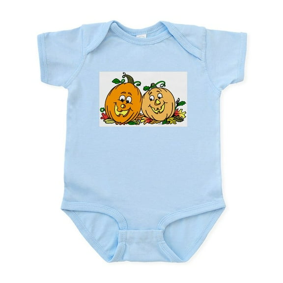 CafePress - Happy Pumpkins Infant Creeper - Baby Light Bodysuit, Size Newborn - 24 Months