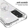 thumbnail image 2 of for Xiaomi Redmi Note 11 4G Glitter Case with Ring Holder, Bling Sparkle Floating Liquid Soft TPU Cushion Fashion Clear Case Cover for Xiaomi Redmi Note 11 4G/Redmi Note 11S  Colorful, 2 of 14