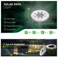 thumbnail image 3 of Solar Ground Lights ,8 LED Garden Lights Patio Disk Lights In-Ground Outdoor Landscape Lighting for Lawn Patio Pathway Yard Deck Walkway 12 Pack, 3 of 9