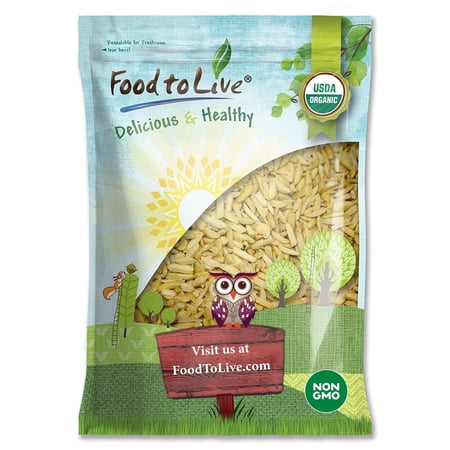 Organic Blanched Slivered Almonds 8 Pounds — Non-GMO Kosher Vegan — by Food to Live