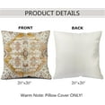 thumbnail image 2 of 2Pcs Persian Vintage Antique Carpet Nature Fine Art Throw Pillow Covers Cozy Square Throw Pillowcases Home 20''X20'' Decorative for Bed Couch Sofa Living Room Cushion Case, 2 of 6