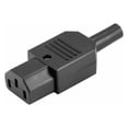 thumbnail image 2 of Moyic Enchufe de cableado ABS de 3 pines, portátil, de alta conductividad, 10A, 125-250V, pieza de conector de alimentación automotriz para Adaptadores de corriente Femenino, 2 of 6