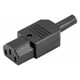 thumbnail image 1 of Moyic Enchufe de cableado de 3 pines, portátil, resistente al calor, 10A, 125-250V, repuesto de conector de alimentación para bicicleta Adaptadores de corriente Femenino, 1 of 6