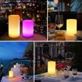 thumbnail image 4 of Vela LED con mando a distancia, vela recargable USB para decoración interior y exterior. TUNC Sencillez, 4 of 5