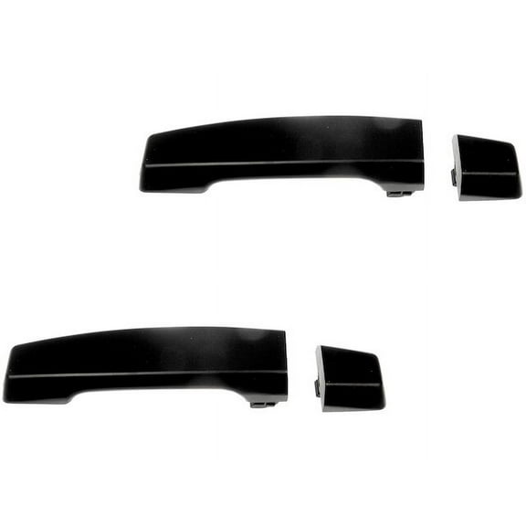 Left and Right Door Handle Set 2 Piece - Compatible with 2004 - 2015, 2017 Nissan TITAN Crew Cab Pickup 2005 2006 2007 2008 2009 2010 2011 2012 2013 2014