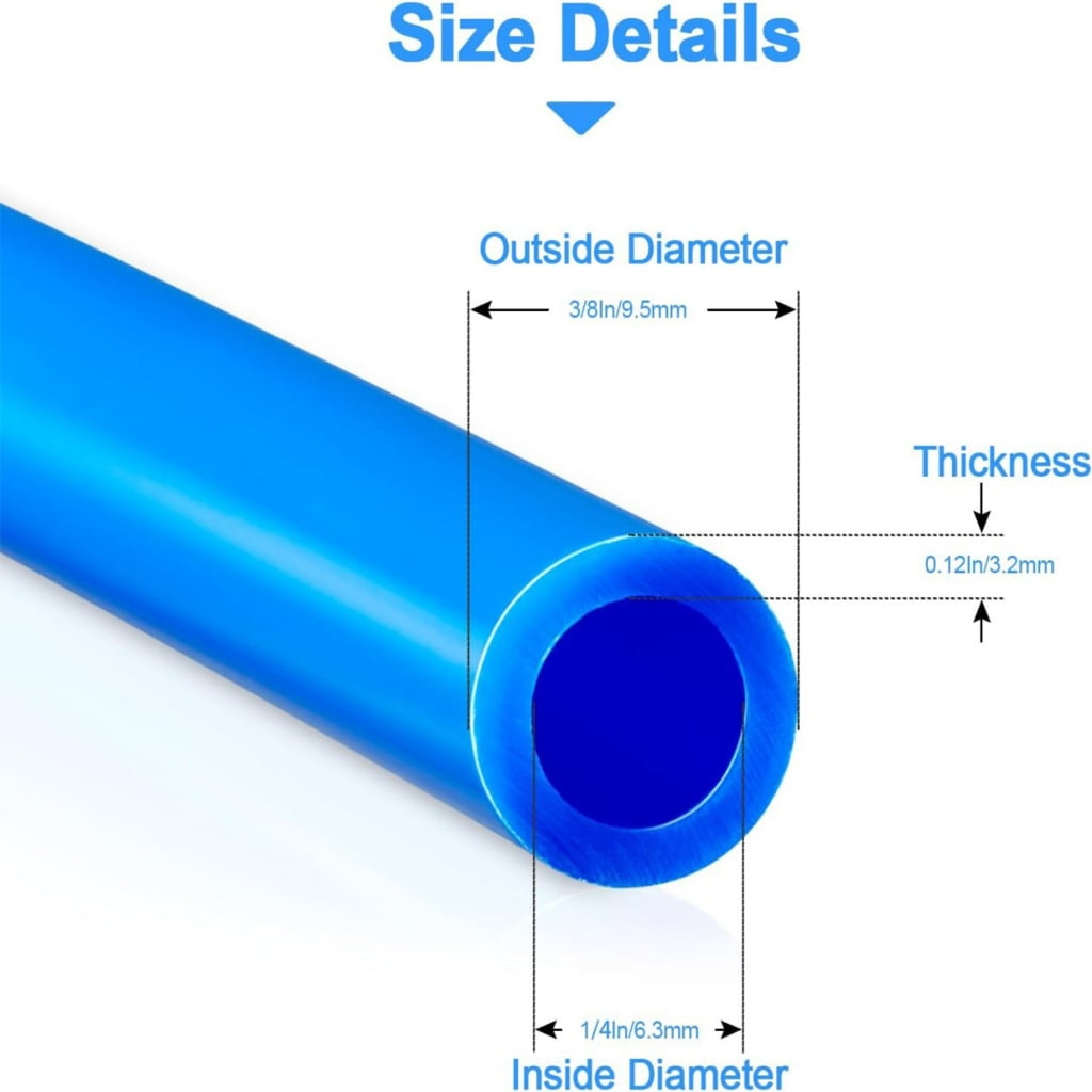 3/8inch Water Supply Pipe Kits Refrigerator Water Pipe Hose Connectors For Home Filtration Systems Easy Installation