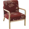 thumbnail image 1 of Housse de Chaise Moderne Mi-Siècle Imprimée Extensible pour Fauteuil de Lecture Housses de Chaise de Salon (Fleur), 1 of 6
