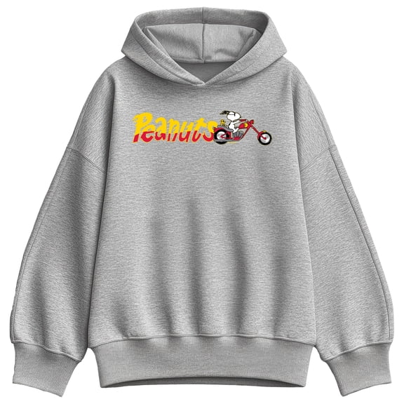 Peanuts - Snoopy Chopper - Women's Oversized Fleece Hoodie Sweatshirt