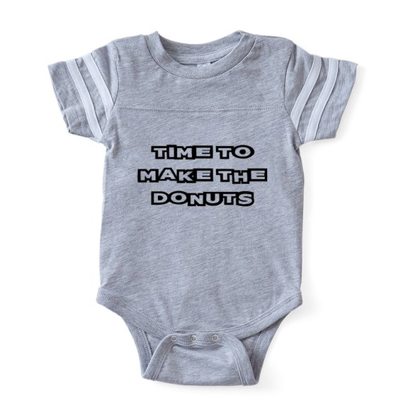 CafePress - Make The Donuts - Cute Infant Baby Football Bodysuit