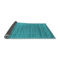 thumbnail image 2 of Ahgly Company Indoor Round Abstract Light Blue Contemporary Area Rugs, 3' Round, 2 of 4