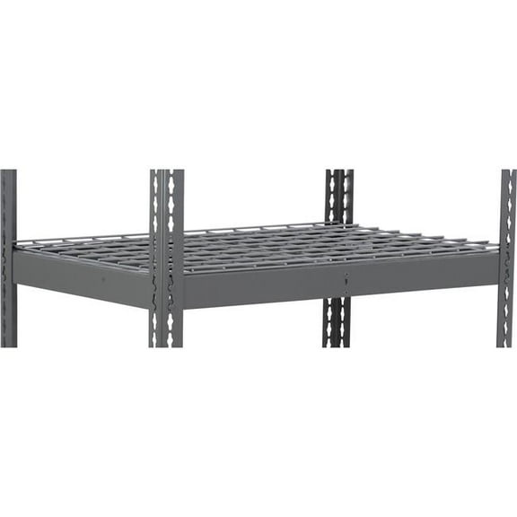 Global Industrial SBD1248R Extra Heavy Duty Boltless Shelving Additional Shelf - Wire Deck, Gray - 48 x 12 in.