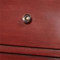 thumbnail image 4 of Oxblood Red Two-Tone Wooden Bombay 3 Drawer Chest, 4 of 8