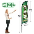 thumbnail image 2 of QSUM Tax Service Feather Flag with Flag Pole Kit and Ground Spike, 8.2FT Tax Service Windless Flag Banner Sign Business for Outdoor Advertising Sign Decoration Display, 2 of 8