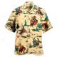 thumbnail image 3 of Camisa con estampado de vaquero occidental para hombre, blusa de manga corta con estampado de caballo en 3D, ropa masculina de gran tamaño estilo vintage, blusa informal y cómoda con cuello, 3 of 5