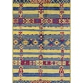 thumbnail image 1 of Ahgly Company Indoor Rectangle Mid-Century Modern Purple Oriental Area Rugs, 8' x 10', 1 of 6