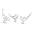 thumbnail image 3 of 3x Estatua de pájaro Escultura animal Hueca Regalo de cumpleaños Figura de metal Adorno para Blanco, 3 of 9