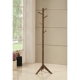 thumbnail image 2 of Coaster Modern Wood Coat Rack with 6 Hooks Staggered in Walnut, 2 of 3