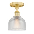 thumbnail image 5 of 616-1F-PC-G411-Innovations Lighting-Dayton - 1 Light Semi-Flush Mount In Industrial Style-9.25 Inches Tall and 5.5 Inches Wide-Polished Chrome, 5 of 5