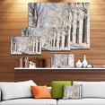 thumbnail image 3 of Beautiful Winter Lane at Morning - Large Forest Canvas Art Print, 3 of 4