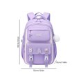 thumbnail image 3 of Mochila de estudiante para niños, mochila de escuela primaria de moda para adolescentes y niñas (púrpura) Likrtyny Para Estrenar, 3 of 6