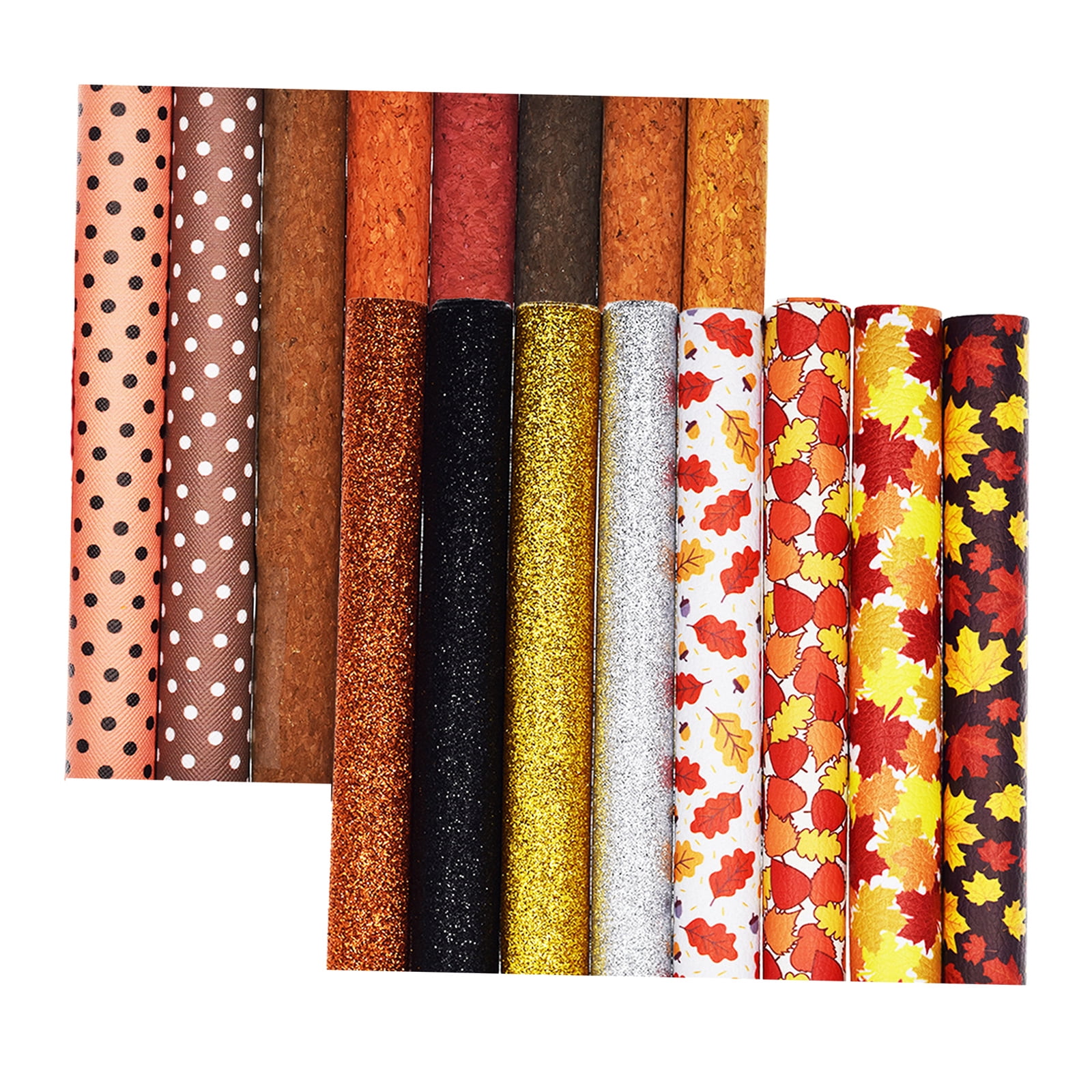 Synthetic Leather.6 Roll Set. Thanksgiving Faux Leather Set
