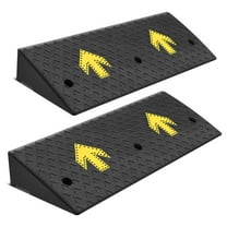 DNA Motoring Cars/Motorcycles/Wheelchair 5.5" Rise Rubber Loading Threshold Curb Ramp 2Pc