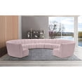 thumbnail image 2 of Meridian Furniture Infinity Pink Velvet 11pc. Modular Sectional, 2 of 4