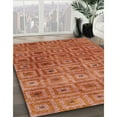 thumbnail image 2 of Ahgly Company Indoor Square Contemporary Red Abstract Area Rugs, 7' Square, 2 of 6