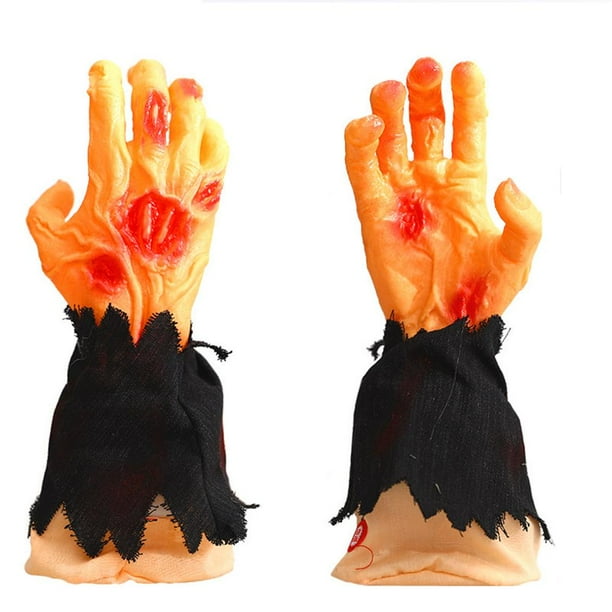 Miedo De Mano De Fantasma Eléctrico De Halloween Para Fiesta De Jardín De Césped Casa Embrujada Accesorios De Vacaciones De Mano Para Caminar Yuarrent HA042974-01