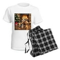 thumbnail image 4 of CafePress - Adorable Yorkshire Terrier Yorke Christmas Pajamas - Women's Short Sleeve Print T-Shirt and Pants Light Cotton Pajama Set, 4 of 7