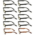 thumbnail image 3 of 10 Pairs Simple Basic Reading Glasses Blue Blocker Black - Computer Anti Fatigue UV Protection Reader +3.00, 3 of 3