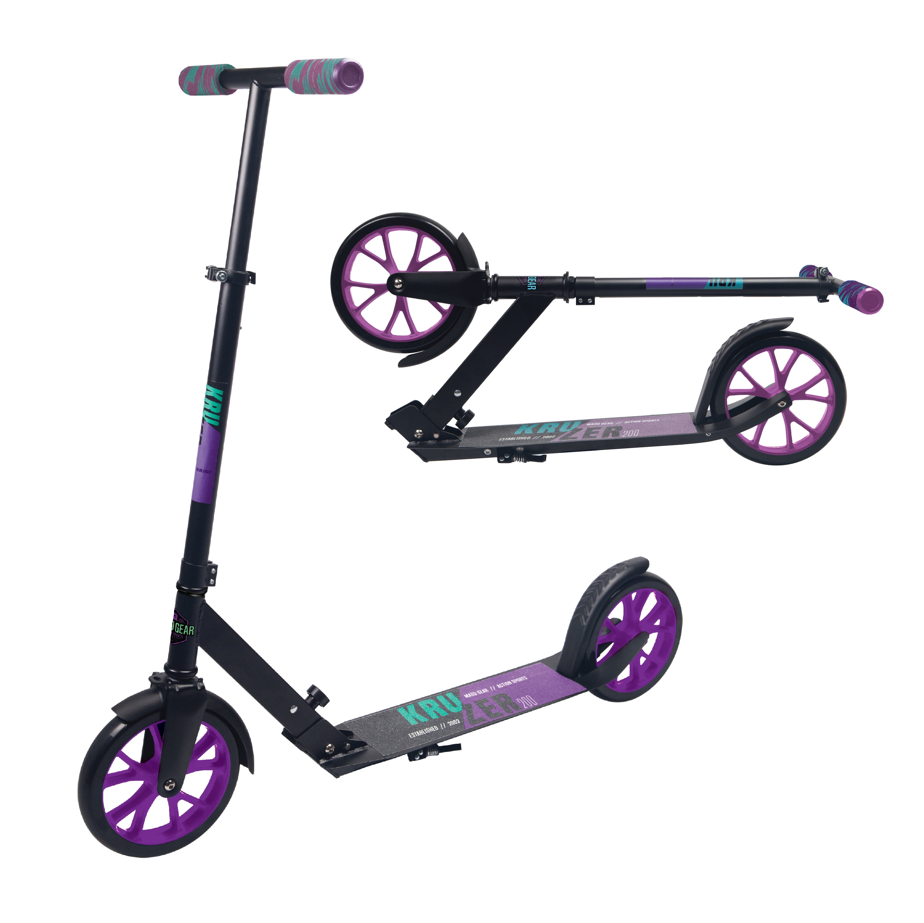 MADD GEAR Kruzer 200 Commuter Scooter Height Adjustable Handlebar