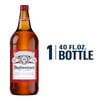 Budweiser Beer, 40 fl oz 1 Glass Bottle, Domestic Lager, 5% ABV
