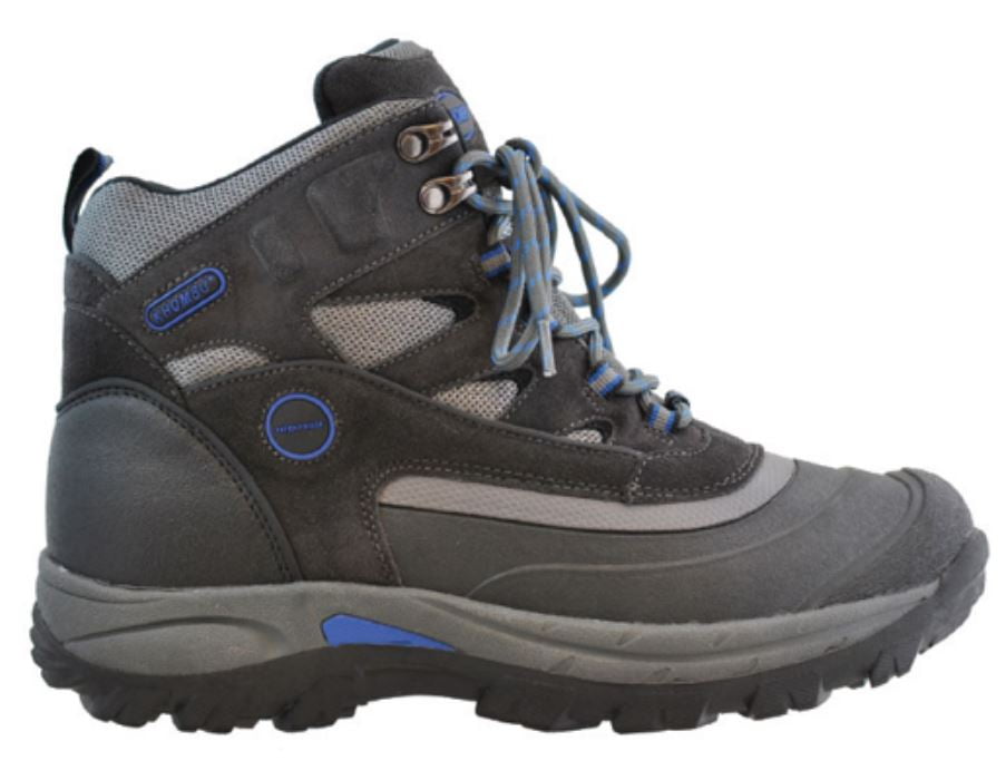 Khombu Men's Fleet Hiker Terrain Weather Rated Boots (US 12M) Grey/Blue ...