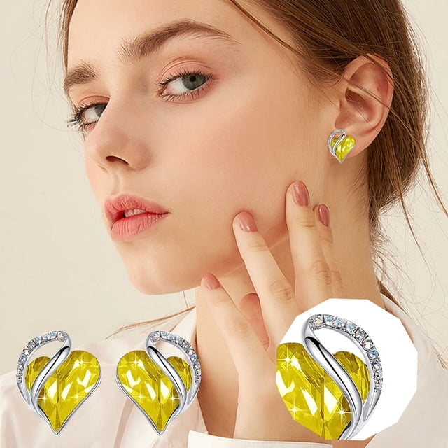 Xihbxyly Pendientes Geométricos, Elegantes Joyas con Diseño de Corazón, de Aleación Moderna, Un Regalo Único para Ella, Ideal para Uso Diario, Fiestas o Ocasiones Especiales, para Amantes de La Moda,
