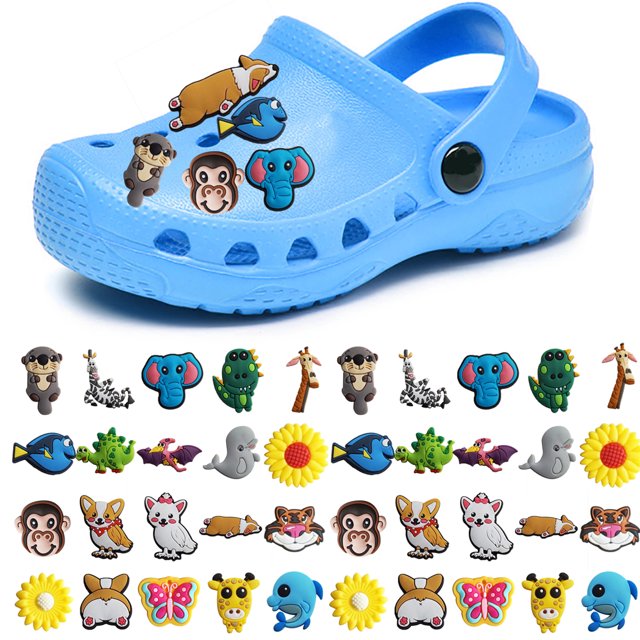 Coofit 50PCS Shoe Charms Creative Cartoon DIY PVC Shoe Decoration Charms Shoes Decor