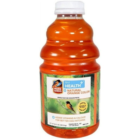 More Birds Health Plus Natural Orange Oriole Nectar Concentrate 32 oz (2 Pack)