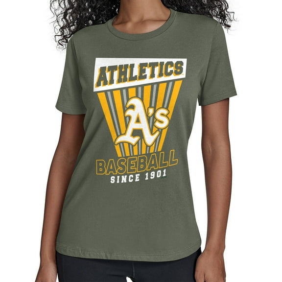 Women's Starter  Green Oakland Athletics Poster Print T-Shirt