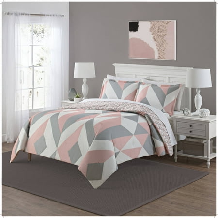 mainstays deco reversible 3 piece bedding comforter set mainstays deco reversible 3 piece bedding comforter set