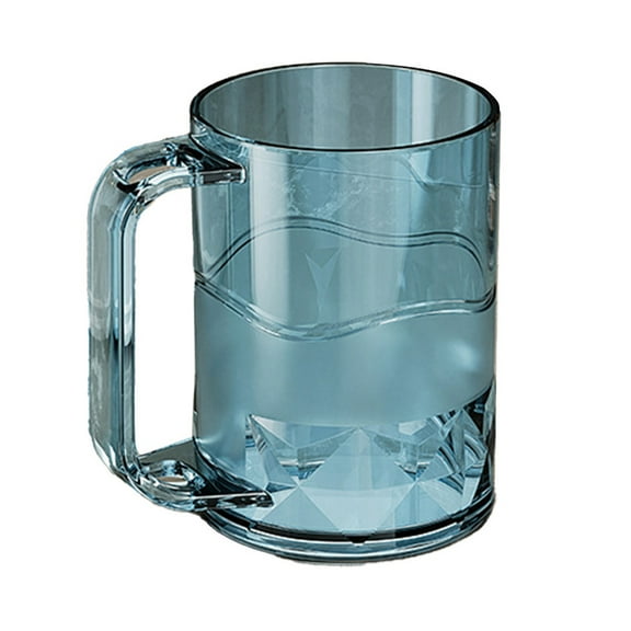 WSZZL Bathroom Tumbler, Toothbrush Cup, Reusable Plastic, Blue Color, Easy to Clean, Multi-Use Gargle Water Cup, Suitable for Adults, Family