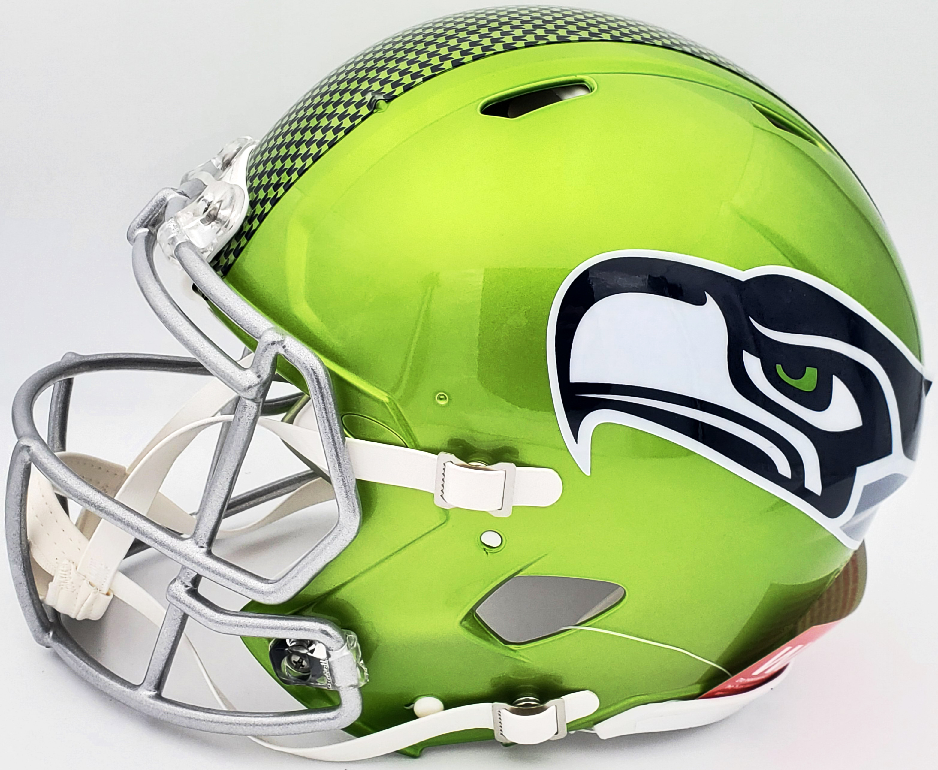 Seattle Seahawks Unsigned Green Flash Alternate Full Size Auth Speed Helmet 197054